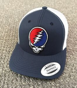 Grateful Dead Steal Your Face Hat SnapBack Trucker Handcrafted to Order