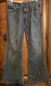 Level 99 Women’s Denim Jeans Flare Pants Boot Cut Jeans 90s Y2K Size 3/4 - Picture 1 of 8