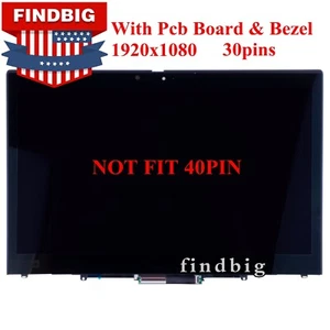 14" FHD 30 Pin 01YT250 01YT251 LCD Touch Screen for Lenovo ThinkPad X1 Yoga 3rd - Afbeelding 1 van 5