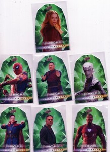 2018 Upper Deck Marvel Avengers Infinity Stone Die Cut Time Set 1-7 Wanda