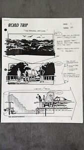 Road Trip (2001)  Production Used Storyboard Of Bridge Scene - Ted Boonthanakit