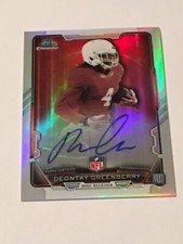DEONTAY GREENBERRY BOWMAN CHROME REFRACTOR AUTOGRAPH AUTO RC UH HOUSTON COWBOYS