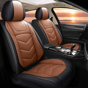 For Chevrolet Malibu PU Leather Car Seat Covers Front Rear Protector Full Set - Picture 1 of 31