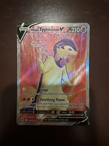 Pokemon Astral Radiance Hisuian Typhlosion V Full Art Ultra Rare Holo 169/189 - Picture 1 of 2