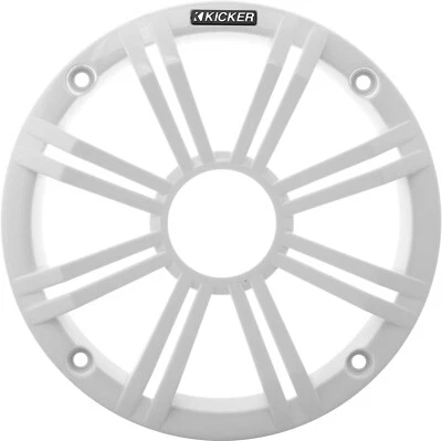 KICKER 45BKMG8W MARINE BOAT AUDIO 8" KM SPEAKER GRILLE/GRILL/COVER ABS WHITE