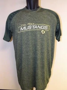 New Cal Poly Mustangs Mens M Medium Polyester Performance Shirt - Picture 1 of 3
