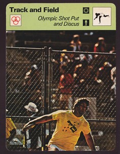 JOHN POWELL Olympic Shot Put Discus Track & Field 1979 SPORTSCASTER CARD #86-05