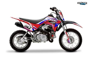 Kit Gráficos para HONDA CRF110F CRF110 (2019-2024) Serie EVO - Rojo - Imagen 1 de 7
