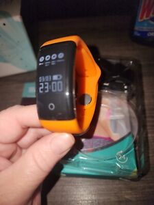Montre intelligente fitness H30 orange alertes téléphone moniteur de sommeil contrôle caméra - neuve