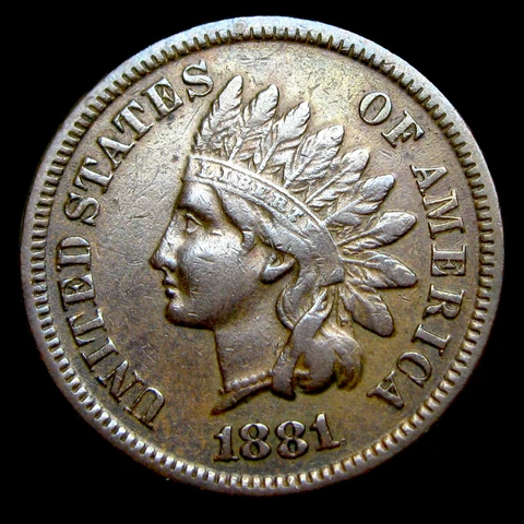 1881 Indian Cent Penny ---- Nice Coin ---- #WN228 Cover