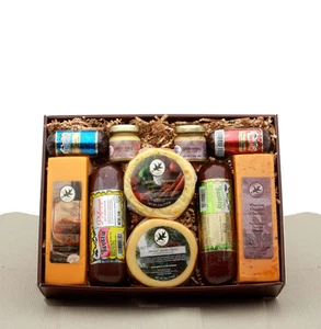 Deluxe Fleisch & Käse Sortiment Geschenkset - Fleisch und Käse Geschenkkörbe - Bild 1 von 1