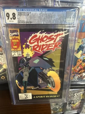 Ghost Rider #v2 #1 (1990) CGC 9.8 [WHITE] 1st Danny Ketch as Ghost Rider! Label