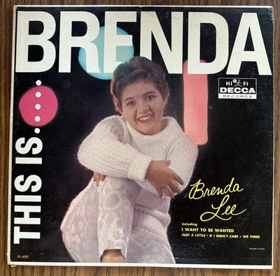 BRENDA LEE “This Is....Brenda"  (1960)  LP Decca  DL-4082 VG R70 VG+ - Image 1 of 4