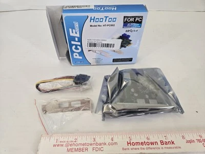 HooToo HT-PC002 PCIe USB 3.0 Add-in Peripheral Card & Bracket FREE SHIPPING - Image 1 of 4