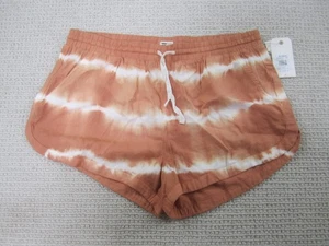 Billabong Shorts Womens XL Orange White Striped Casual Bermuda Stretch NWT - Picture 1 of 9