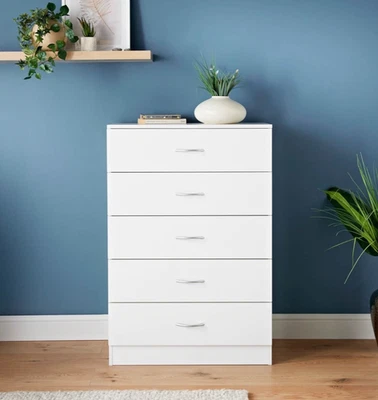 New Lokken 5 Drawer Chest Spacious Modern Stunning Design Bedroom Living room - Image 1 of 2