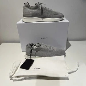 Entrenadores de punto híbridos ARNE gris jaspeado Reino Unido 7 UE 41 nuevos en caja bolsa antipolvo incluida - Imagen 1 de 18