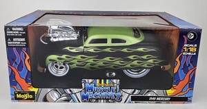 Maisto Muscle Machines 1949 Mercury Green Flames 1:18 Diecast PKG DSTRS - Bild 1 von 22