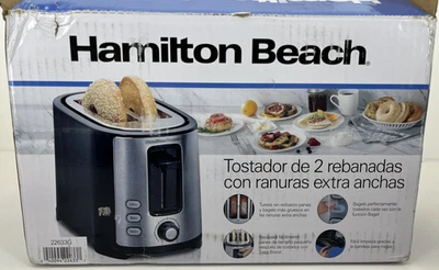 Hamilton Beach 2 Slice Toaster, Extra-Wide Slots, Black - Image 1 of 4