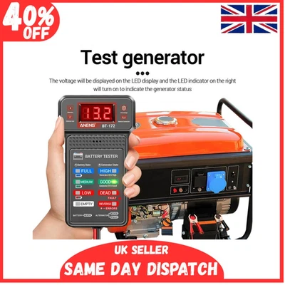 12V Car Battery Tester | Load Analyzer & Capacity Checker with LED Display - Image 1 of 4