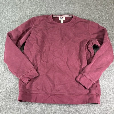 Lands End Serious Sweats Men Red Crew Neck Sweatshirt Size Large Tall - Image 1 of 4