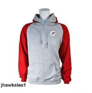 Gatorade Hooded Pullover w/Stripe - Sweatshirt Gray/Red (Men's Size XL) *NEW - Foto 1 di 1