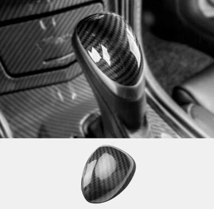 Fit For Cadillac ATS 2013-2019 carbon fiber look car gear shift knob cover trim - Bild 1 von 3