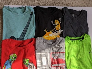 Boys Shorts Sleeve Shirts - Lot of 6 various brands - Picture 1 of 14