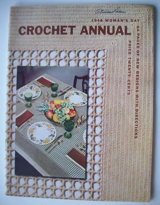 1940's Woman's Day Crochet annual patterns for afghan decor fashion doilies hats - Image 1 of 4