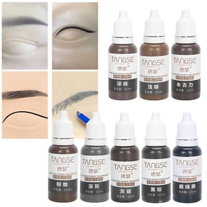 Microblading Pigment Makeup Eyebrow Tattoo Lips Eye Line Ink Semi Permanent - Picture 1 of 12