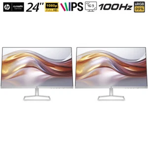 Hewlett Packard 524sf Series 5 24" FHD 100Hz 1500:1 5ms IPS Dual Monitor Bundle - Picture 1 of 12