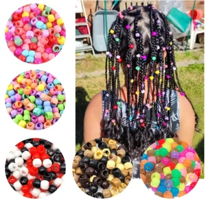 Mini Haar Klammer, Plastik Haarclips Bunte Haarperlen Bunte Perlen Regenboge - Bild 1 von 14