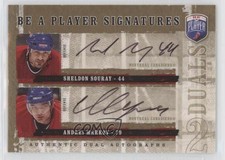 2006 Upper Deck Be a Player Signatures Duals Sheldon Souray Andrei Markov Auto