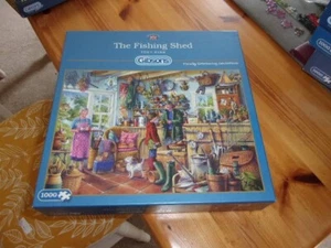 THE FISHING SHED BY TONY RYAN 1000 PIECE GIBSONS JIGSAW PRELOVED COMPLETE VGC - Picture 1 of 1