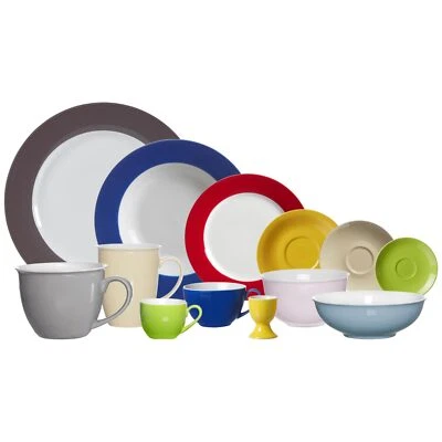 Ritzenhoff & Breker FLIRT DOPPIO Porzellan Geschirr Tafelservice Teller Tassen - Bild 1 von 4