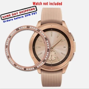 Repuesto de cubierta de anillo con bisel dorado brillante para reloj Samsung Galaxy 42 mm SM-R810N - Imagen 1 de 4