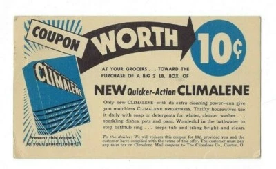 UX27 Postal Card 1927 Canton Ohio Advertising Climalene Cleaning Powder - Image 1 of 2