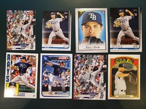 JALEN BEEKS - (8) DIFFERENT CARDS - NO DUPES - Topps 2019-20 RAYS