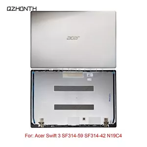 New For Acer Swift 3 SF314-59 SF314-42 N19C4 LCD Back Cover (Silver) AM2WG00100 - Picture 1 of 3
