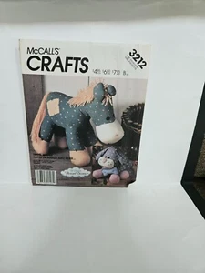 McCall's Crafts 3212 Snips The Dog & Bobbin The Horse Uncut 1987 - Picture 1 of 2