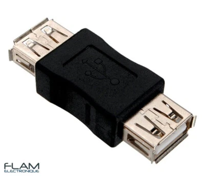 GENERIQUE Adaptateur Coupleur USB 2.0 femelle / femelle - USB 2.0 female / female adapter