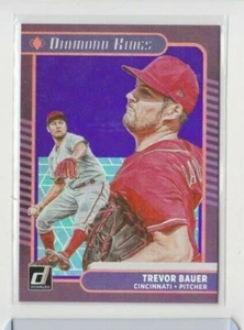 TARJETA TREVOR BAUER '21 DONRUSS PÚRPURA HOLO DIAMANTE REYES-AGARRA ESTA DULCE TARJETA AHORA - Imagen 1 de 11