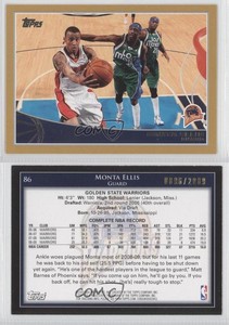 2009-10 Topps Gold /2009 Monta Ellis #86