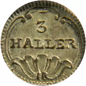 Zurich Swiss Cantons ND (1827-41) 3 Haller Coin KM# 180 Anacs MS 62 (26-3) - Picture 1 of 4