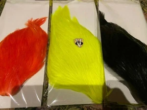 V Fly Pro Dressers A Grade Dyed Cock Neck Capes for All Trout & Salmon Patterns - Picture 1 of 11