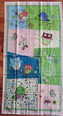 1 panel acolchado de tela de algodón Darling "Nighty Night Owl" Foto 1 de 2