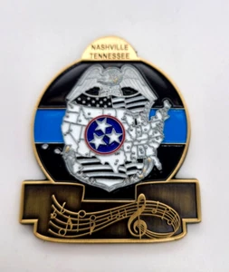 Police Officer LAPPL Los Angeles Police/Nashville Tennessee Challenge Coin *READ - Picture 1 of 5