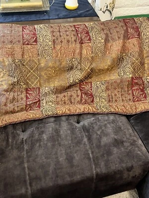 CROSCILL CASSIDY WEST OPULENCIA ORO UMBER ROJO CHENILLA KING SHAM (1) Foto 1 de 4