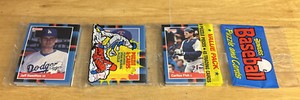 1988 Rack Pack Jeff Hamilton Dodgers Greg Harris Rangers Carlton Fisk White Sox