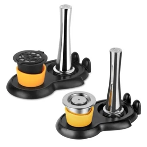 Stainless Steel Coffee Capsuled Hammer Base Set Refillable Coffee Coffee - Picture 1 of 10